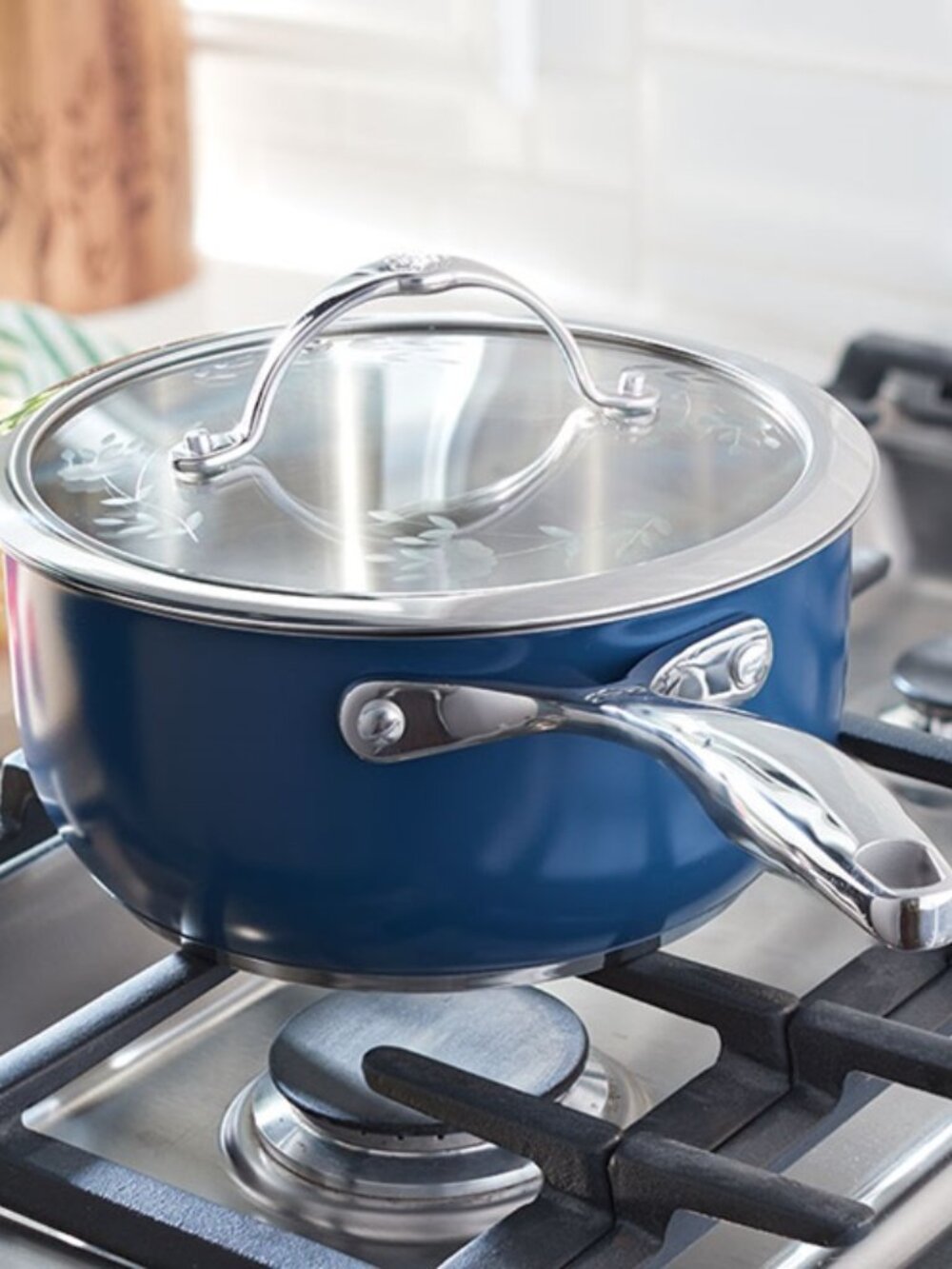 Princess Heritage® Signature 3-Qt. Navy Saucepan 10952
